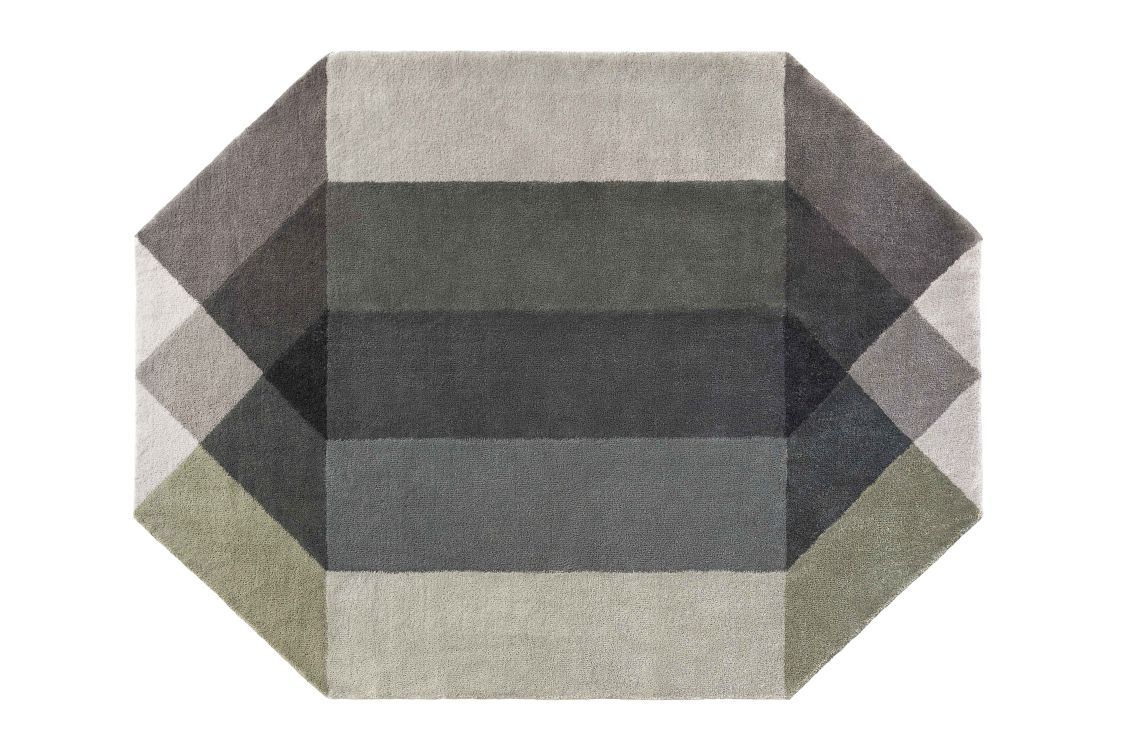 Diamond Teppich Green-Grey 200 x 260cm Gan